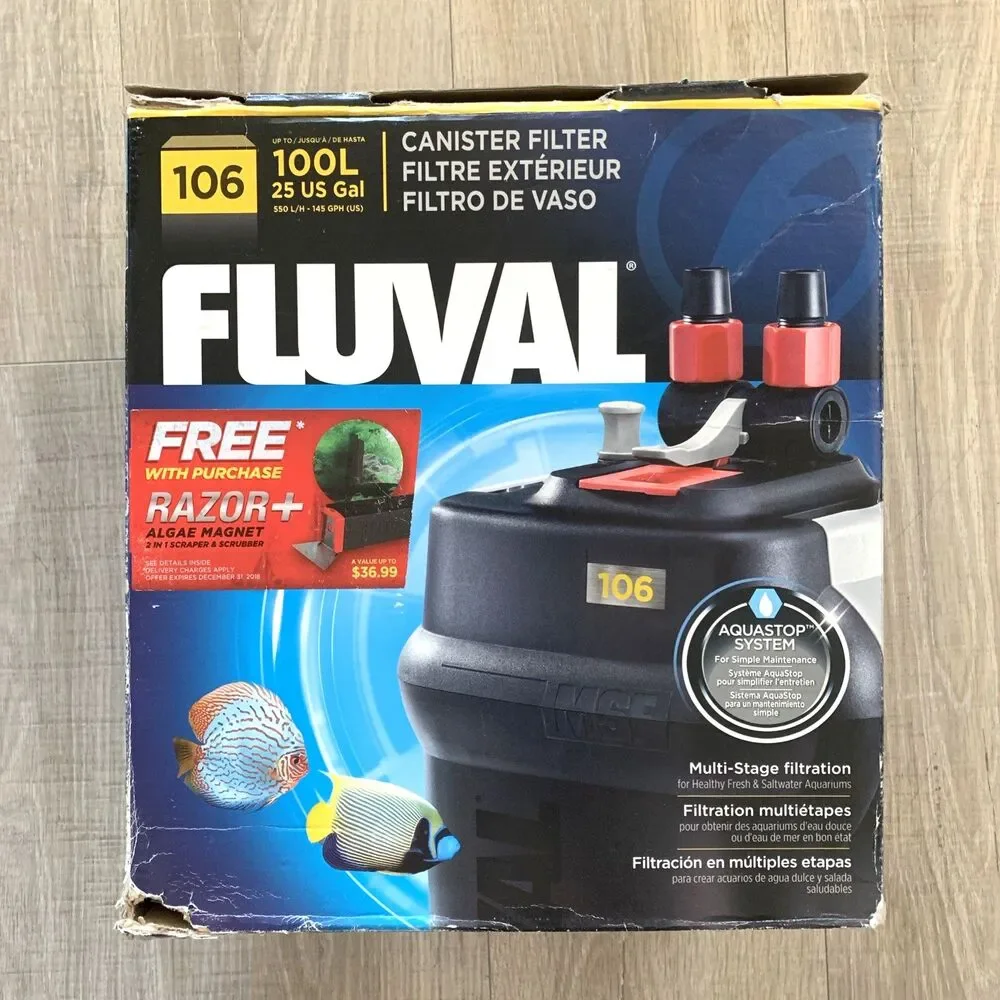 Fluval 106 Aquarium Canister Filter New